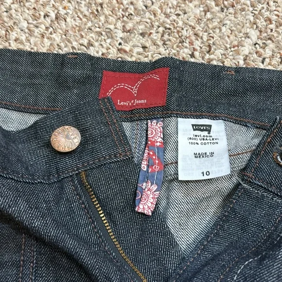 Levi’s - Denim Fishtailed Skirt - High/Low hemline - SZ10 - Picture 3 of 6